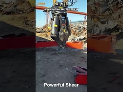 Mobil Scrap Metal Shear High Reach Demolition Excavator Hydraulic Shear