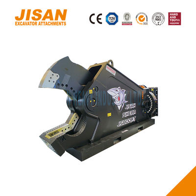 Gunting Logam Ekskavator JS800RT Dengan Rotasi 360 Derajat Dan Dudukan Pisau Kekuatan Tinggi Untuk Situs Pembongkaran Industri