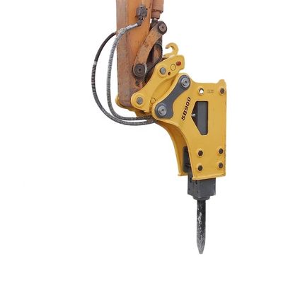 Hydraulic Breaker Hammer with 100mm Chisel Diameters 3/4 inch Hosepipe and 150-170kg/cm2 Operating Pressure for 15 Tons Excavator