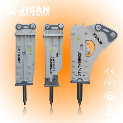 Hydraulic Excavator Rock Breaker 140 Bar Tekanan 3,5 Meter Panjang Cocok untuk konstruksi dan quarrying