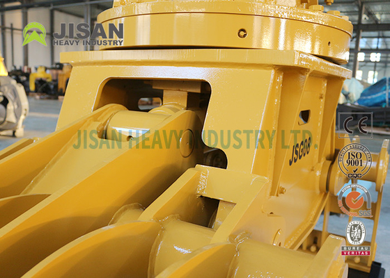 Grapple Pembongkaran Berputar Persegi, Grab Penyortiran Batu Hidrolik Excavator