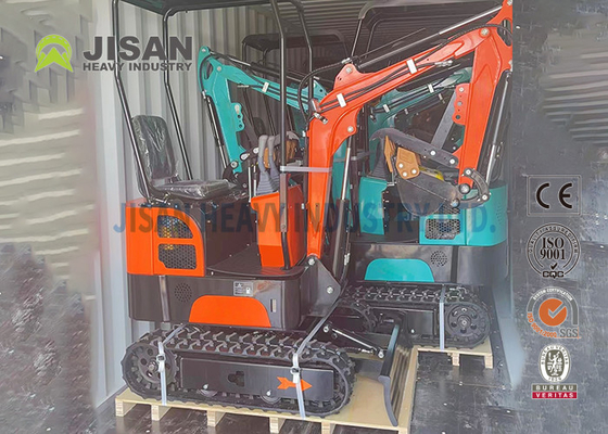 Taman Menggunakan 1ton Mini Crawler Excavator Bagian Track Mesin Penggali