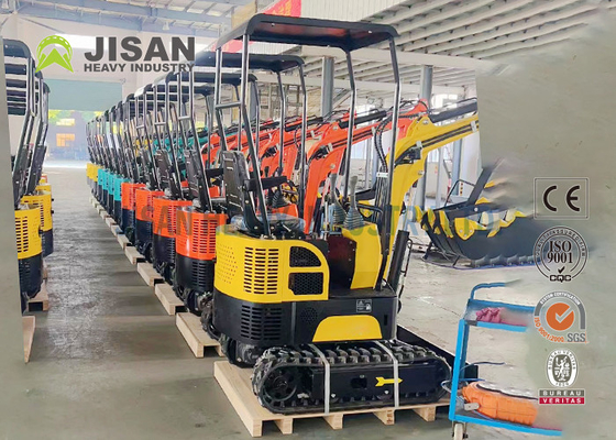 Taman Menggunakan 1ton Mini Crawler Excavator Bagian Track Mesin Penggali