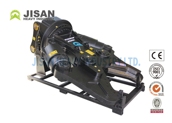 Gunting Logam Excavator Tugas Berat Dengan Ketebalan Pisau 50mm Lubang Silinder 100mm