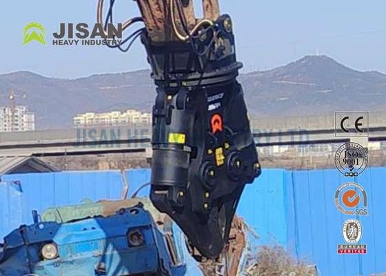 Steel Cut Excavator Metal Shears Alat Hidrolik Handy Double Cylinder Cutting Car