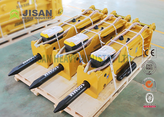 Tinggi 2,5 Meter Excavator Rock Crusher Temperatur Kerja -20C Sampai +50C