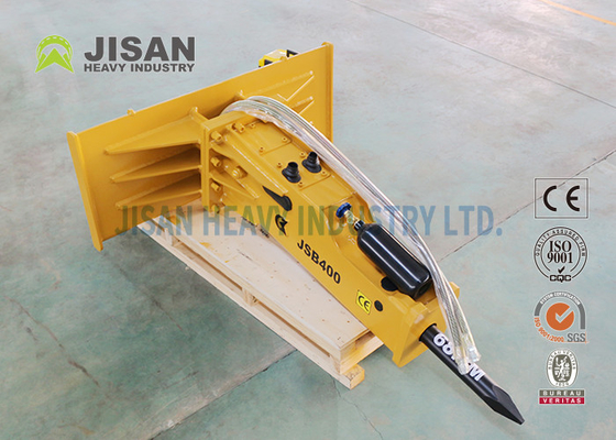 Aliran Operasi 20Gpm 6ft Skid Steer Loader Hammer untuk Pekerjaan Tugas Berat