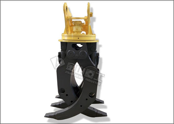 Kayu Ambil Log Hidrolik Grapple Wide Opening Jaws Untuk Eksportir 20 Ton  PC200