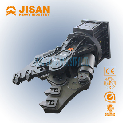 Blue Excavator Hydraulic Alligator Scrap Metal Shears Hydraulic Rotary Drum Cutter Untuk Dijual