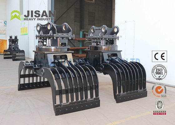 Penghancuran Dan Pengelompokan Logam Scrap Dibuat Lurus Pengelompokan Dan Penghancuran Genggam Excavator Attachment Genggam Grab