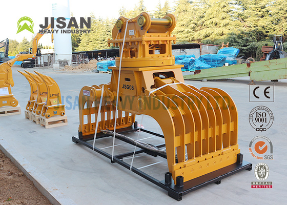 Penghancuran Dan Pengelompokan Logam Scrap Dibuat Lurus Pengelompokan Dan Penghancuran Genggam Excavator Attachment Genggam Grab