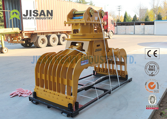 Penghancuran Dan Pengelompokan Logam Scrap Dibuat Lurus Pengelompokan Dan Penghancuran Genggam Excavator Attachment Genggam Grab