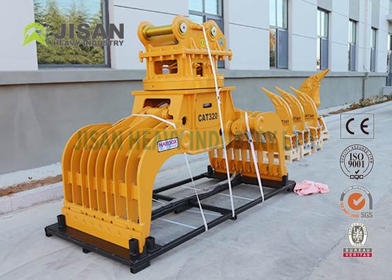 Penghancuran Dan Pengelompokan Logam Scrap Dibuat Lurus Pengelompokan Dan Penghancuran Genggam Excavator Attachment Genggam Grab