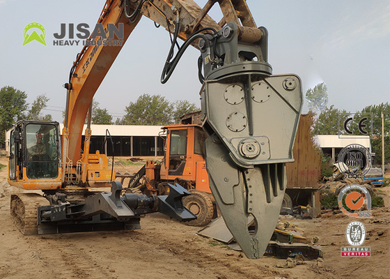 Jisan Excavator Demolition Hardox Steel Shears Benteng Scrap Shears Untuk Dijual Mobil Pemecah Mesin