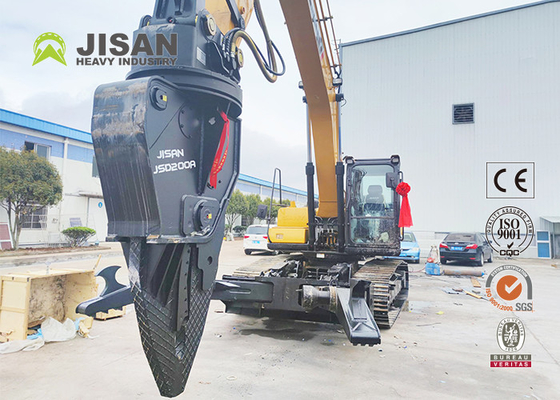Jisan Excavator Demolition Hardox Steel Shears Benteng Scrap Shears Untuk Dijual Mobil Pemecah Mesin