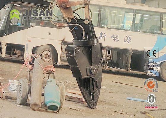 Jisan Excavator Demolition Hardox Steel Shears Benteng Scrap Shears Untuk Dijual Mobil Pemecah Mesin