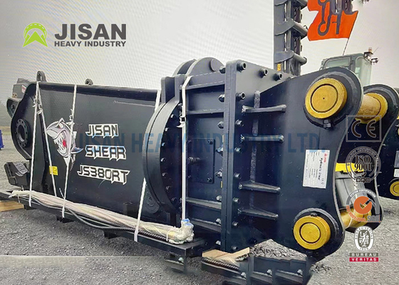 Teyun Tycs450rt Hydraulic Shear Excavator Metal Shear untuk memotong dan memulihkan bahan bekas di lokasi pembongkaran industri