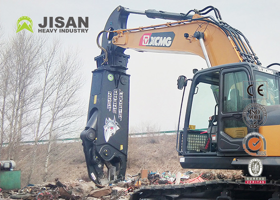 Teyun Tycs450rt Hydraulic Shear Excavator Metal Shear untuk memotong dan memulihkan bahan bekas di lokasi pembongkaran industri