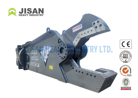 Pemotongan dan Pemulihan Sarang Bahan Dengan Teyun Tycs450rt Hydraulic Shear Untuk Excavator Di Situs Penghancuran Industri