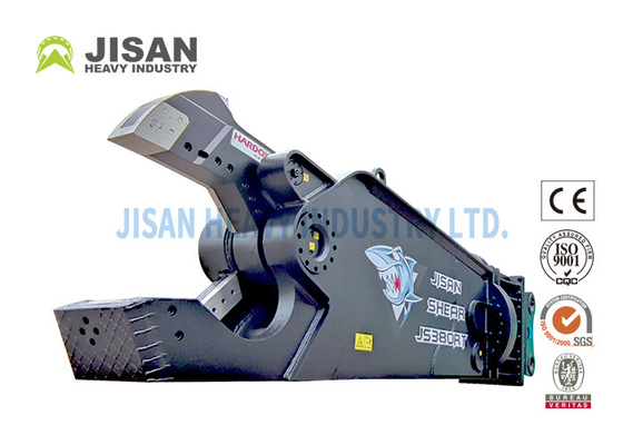 Pemotongan dan Pemulihan Sarang Bahan Dengan Teyun Tycs450rt Hydraulic Shear Untuk Excavator Di Situs Penghancuran Industri