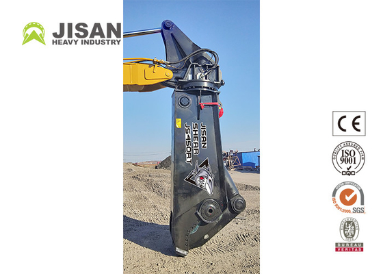 Pemotongan dan Pemulihan Sarang Bahan Dengan Teyun Tycs450rt Hydraulic Shear Untuk Excavator Di Situs Penghancuran Industri