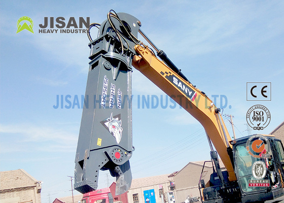 Pemotongan dan Pemulihan Sarang Bahan Dengan Teyun Tycs450rt Hydraulic Shear Untuk Excavator Di Situs Penghancuran Industri