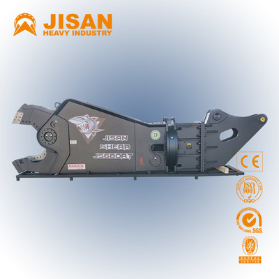 Cepat dan Mudah Penggantian Bilah Penghancur Bahan Pemotongan Dan Pemulihan Dengan Teyun Tycs450rt Hydraulic Shear Untuk Excavator