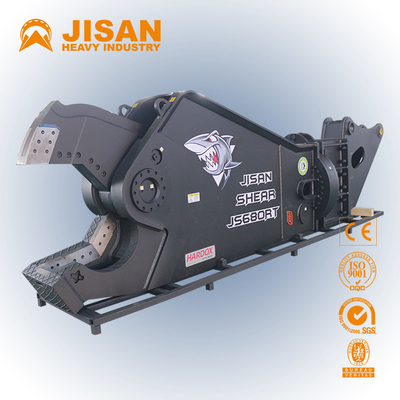 Cepat dan Mudah Penggantian Bilah Penghancur Bahan Pemotongan Dan Pemulihan Dengan Teyun Tycs450rt Hydraulic Shear Untuk Excavator