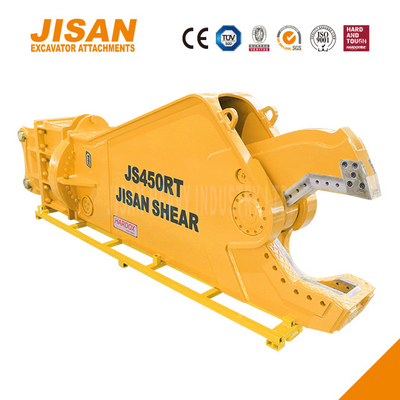 Penggantian pisau cepat bahan bekas pemotongan dan pemulihan dengan Teyun Tycs450rt Excavator metal shears