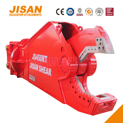 Penggantian pisau cepat bahan bekas pemotongan dan pemulihan dengan Teyun Tycs450rt Excavator metal shears