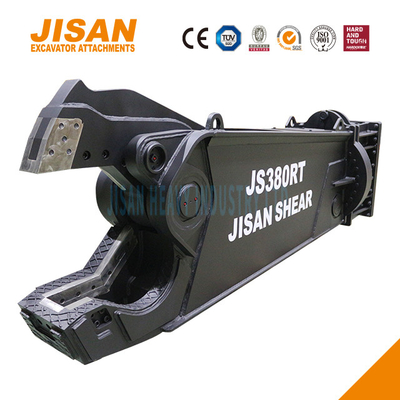 360 derajat Hydraulic Rotation Excavator Metal Shears Untuk Pemulihan Bahan Scrap