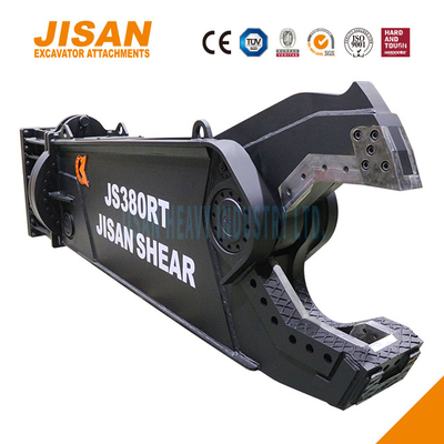 360 derajat Hydraulic Rotation Excavator Metal Shears Untuk Pemulihan Bahan Scrap
