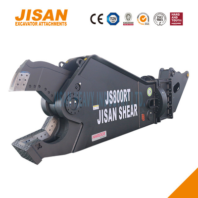 JS800RT Excavator Metal Shears Mudah Penggantian pisau dan memakai baja tahan untuk kekuatan maksimum