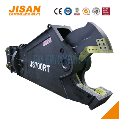 JS800RT Excavator Metal Shears Mudah Penggantian pisau dan memakai baja tahan untuk kekuatan maksimum