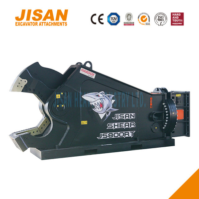 JS800RT Excavator Metal Shears Ideal Untuk Potongan Baja Tugas Berat Dengan Pemasangan Lengan 80-110 Ton