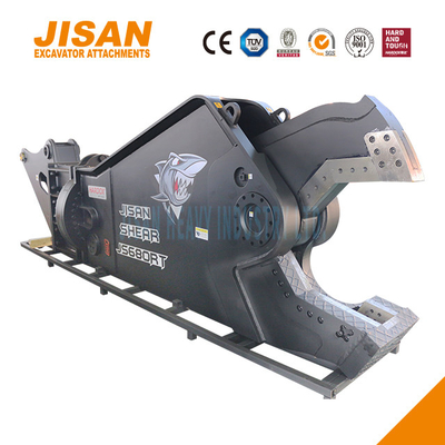 JS800RT Excavator Metal Shears Ideal Untuk Potongan Baja Tugas Berat Dengan Pemasangan Lengan 80-110 Ton