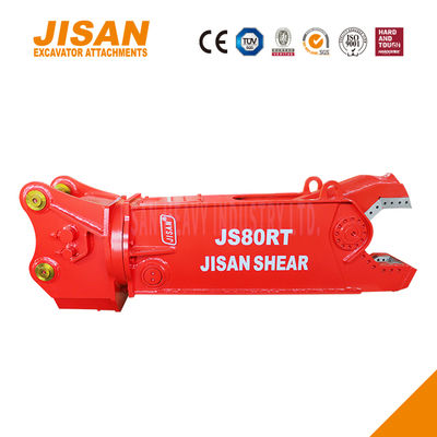 Gunting Logam Ekskavator Bertenaga Rotasi 360 Derajat Gaya Potong 800T Katup Kecepatan Baja Tahan Aus Efisiensi Maksimum