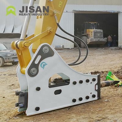 Pemecah Batu Hidraulik dengan Tekanan Operasi 160-180kg/cm2, Aliran Oli 150-190l/min, dan Laju Dampak 350-500bpm untuk Ekskavator