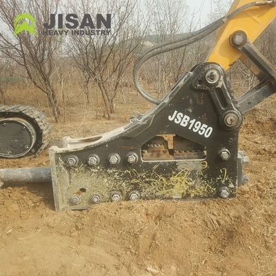 Pemecah Batu Hidraulik dengan Tekanan Operasi 160-180kg/cm2, Aliran Oli 150-190l/min, dan Laju Dampak 350-500bpm untuk Ekskavator