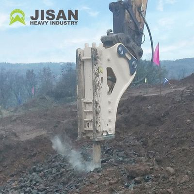 Pemecah Batu Hidraulik dengan Tekanan Operasi 160-180kg/cm2, Aliran Oli 150-190l/min, dan Laju Dampak 350-500bpm untuk Ekskavator
