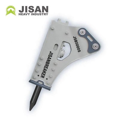 Pemecah Batu Hidraulik dengan Tekanan Operasi 160-180kg/cm2, Aliran Oli 150-190l/min, dan Laju Dampak 350-500bpm untuk Ekskavator