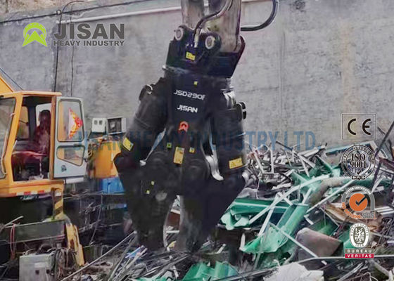 Gunting Logam Ekskavator JISAN Dengan Motor Rotasi Hidrolik 360 Derajat Kekuatan Kuat Dan Daya Tahan Lama