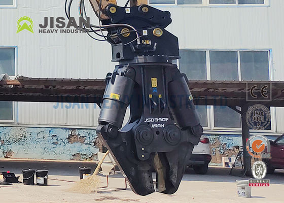 Gunting Logam Ekskavator JISAN Dengan Motor Rotasi Hidrolik 360 Derajat Kekuatan Kuat Dan Daya Tahan Lama