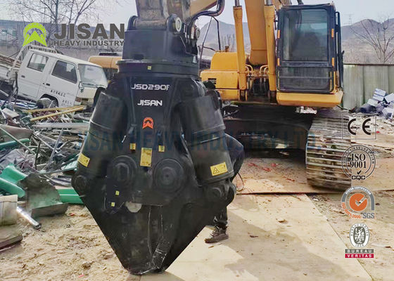 Gunting Logam Ekskavator JISAN Dengan Motor Rotasi Hidrolik 360 Derajat Kekuatan Kuat Dan Daya Tahan Lama