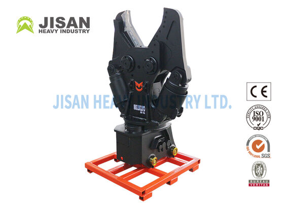 Mesin penggali pisau gunting logam dengan putaran hidraulik 360 derajat dan pisau yang bisa diganti untuk operasi pembongkaran dan daur ulang