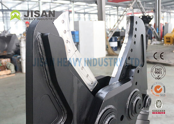 Mesin penggali pisau gunting logam dengan putaran hidraulik 360 derajat dan pisau yang bisa diganti untuk operasi pembongkaran dan daur ulang