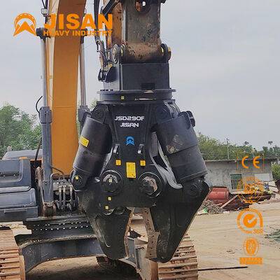 Sikat logam excavator serbaguna dengan bukaan rahang lebar dan silinder kekuatan yang kuat untuk daur ulang beton dan pembongkaran