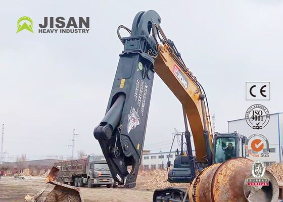 Gunting Logam Ekskavator Gunting Pemotong Baja Hidrolik untuk Pembongkaran Industri Pengolahan dan Pemulihan Logam Rongsokan