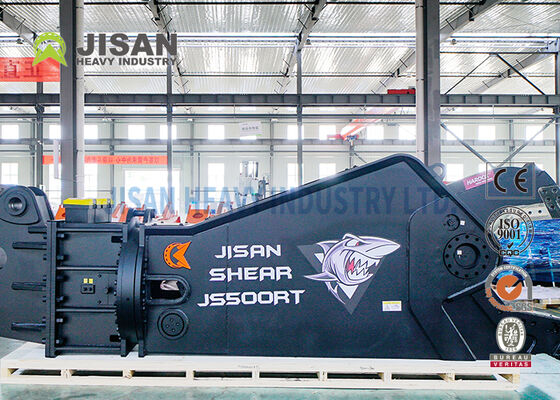 Gunting Logam Ekskavator Tugas Berat untuk Memotong Logam Ferrous, Skrap Aluminium, dan Pemrosesan Material Pembongkaran Industri