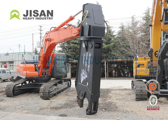 Gunting Logam Ekskavator Baja Tahan Aus Hardox 450 dengan Rotasi 360 Derajat untuk Pemasangan Lengan 40-50 Ton